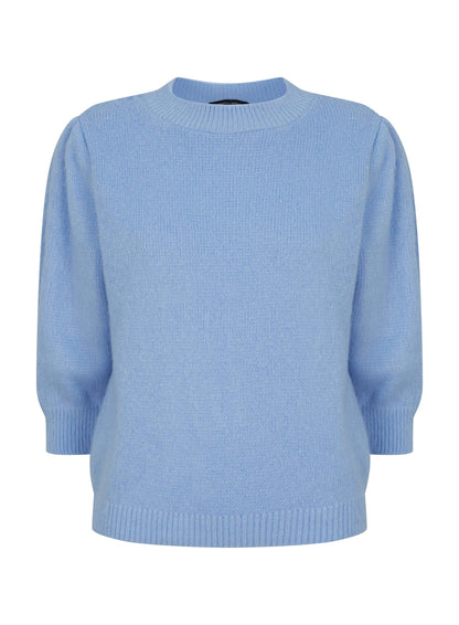 Blue 3/4 Sleeve Sweater