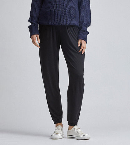 Over Bump High Waist Maternity Joggers Black