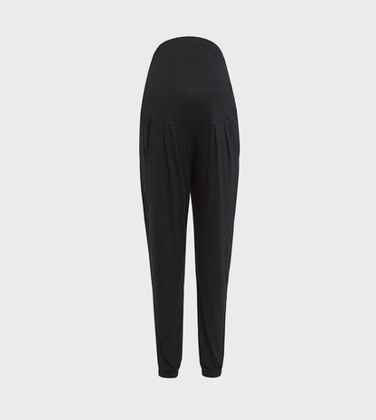Over Bump High Waist Maternity Joggers Black