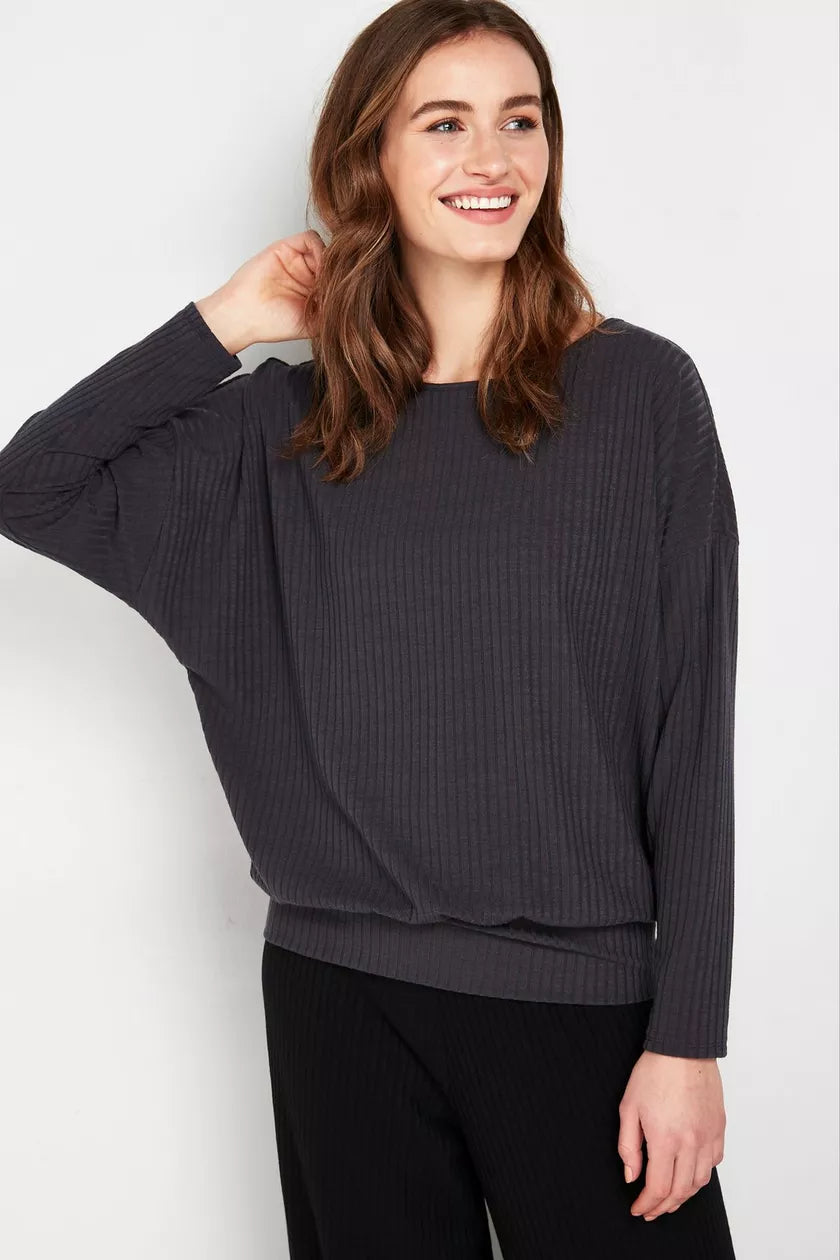 Charcoal Comfy Top