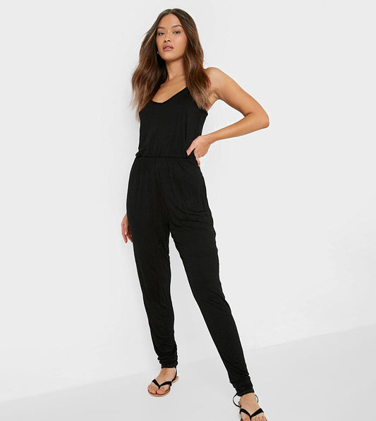 Basic Cami Jumpsuit - Black