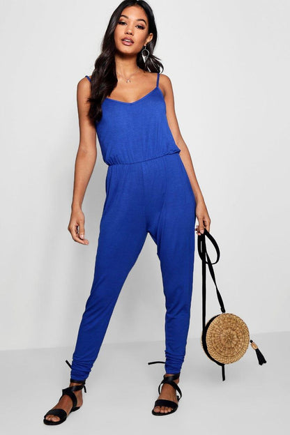 Basic Cami Jumpsuit - Cobalt