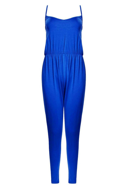 Basic Cami Jumpsuit - Cobalt