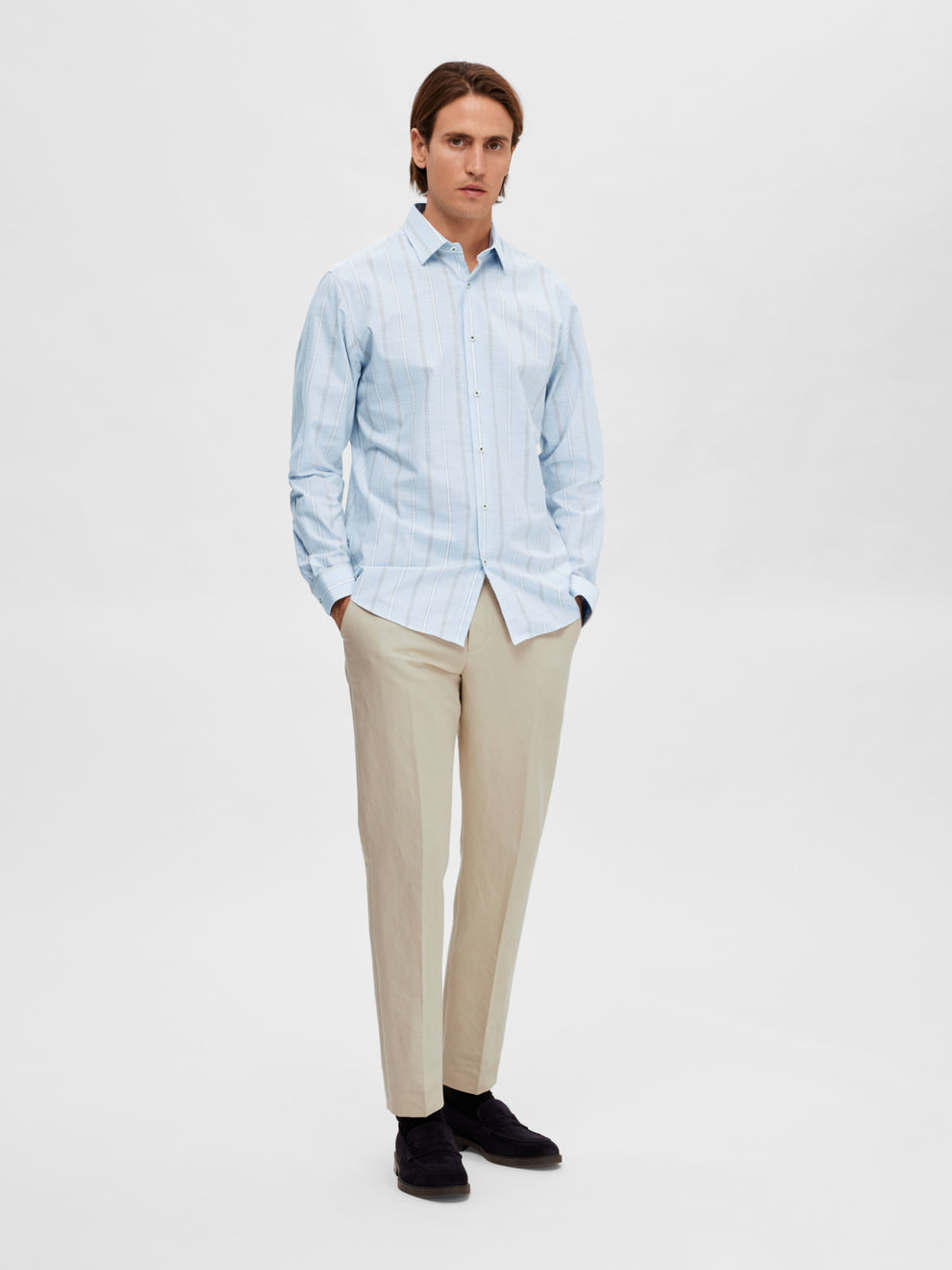 James Slim Fit Shirt Skyway