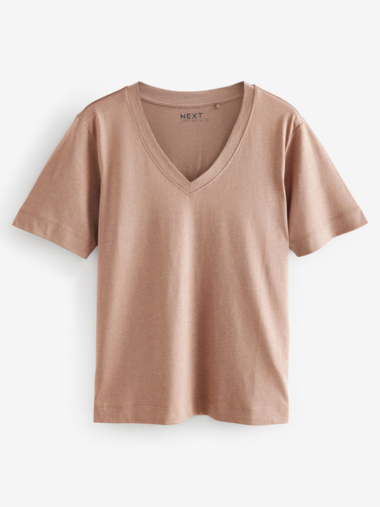 Next V-Neck Shirt In Brown