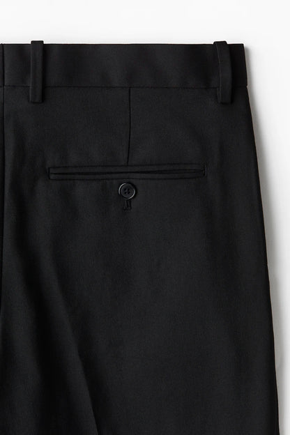 Men's Black Regular Fit Pants