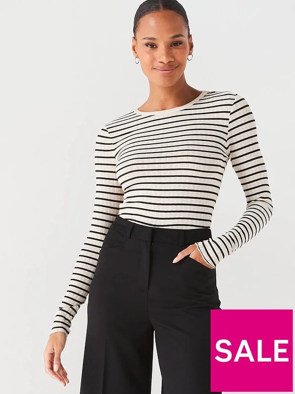 The Very Collection Black Wide Leg Trouser