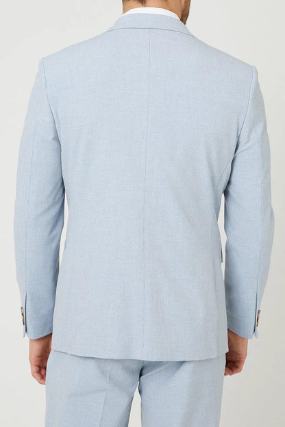 Tailored Fit Pale Blue End On End Suit Jacket