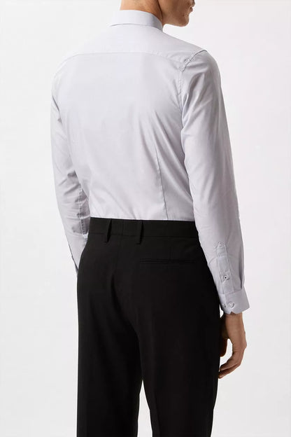 Grey Slim Fit Essential Shirt