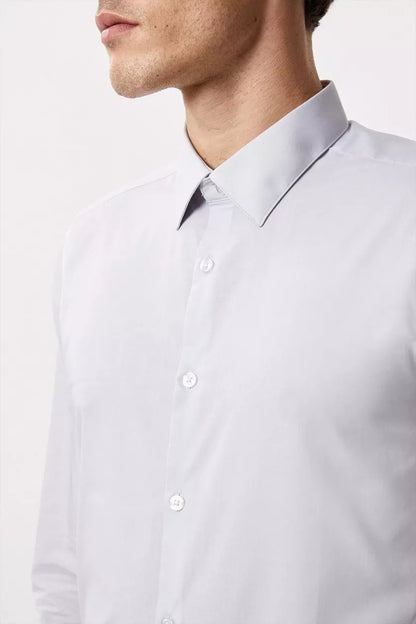 Grey Slim Fit Essential Shirt