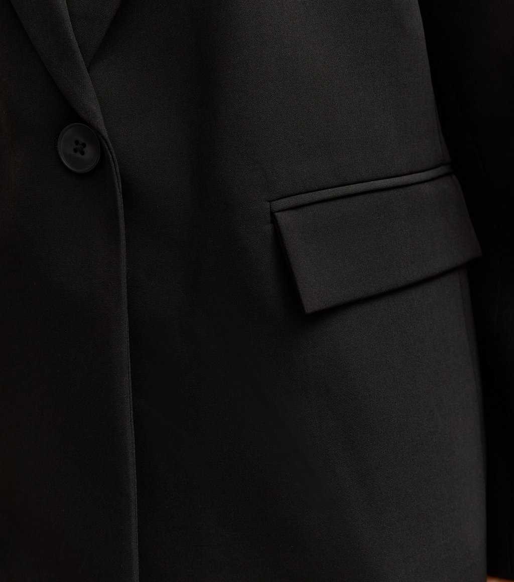 Black Single Breasted Blazer Jacket