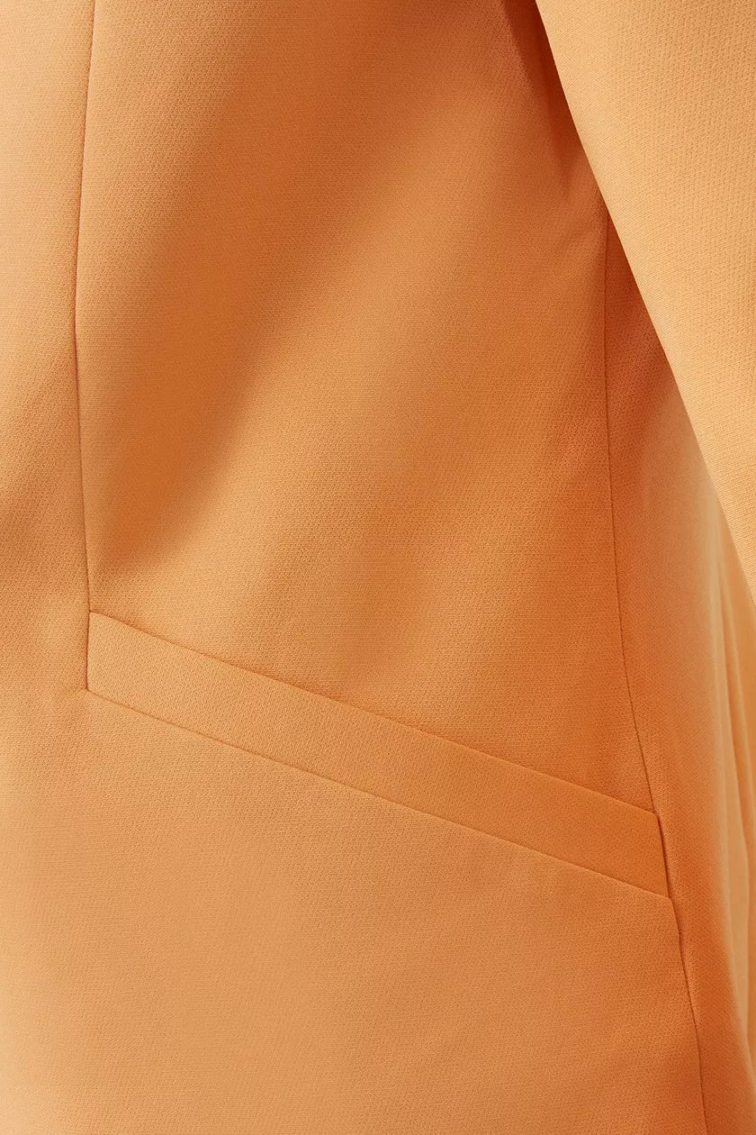 Turn Back Cuff Blazer Apricot