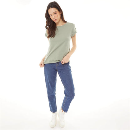 Eleanor Scoop Neck T-Shirt Sage Green