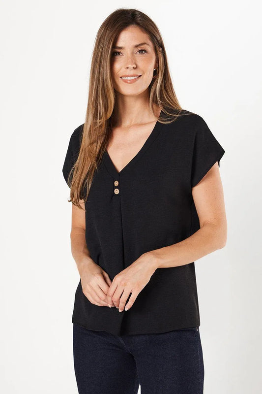 Black Grown On Sleeve T-shirt