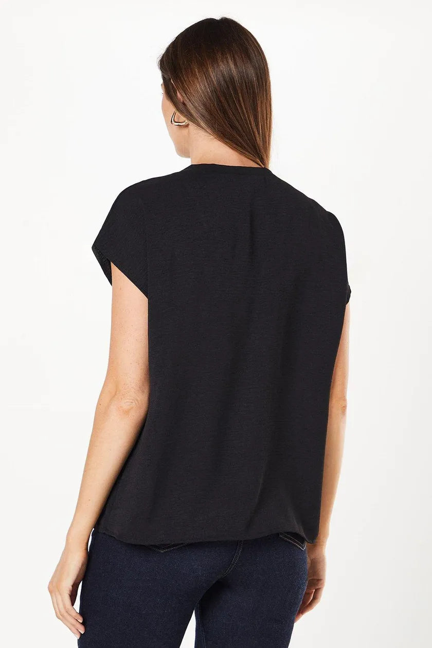 Black Grown On Sleeve T-shirt