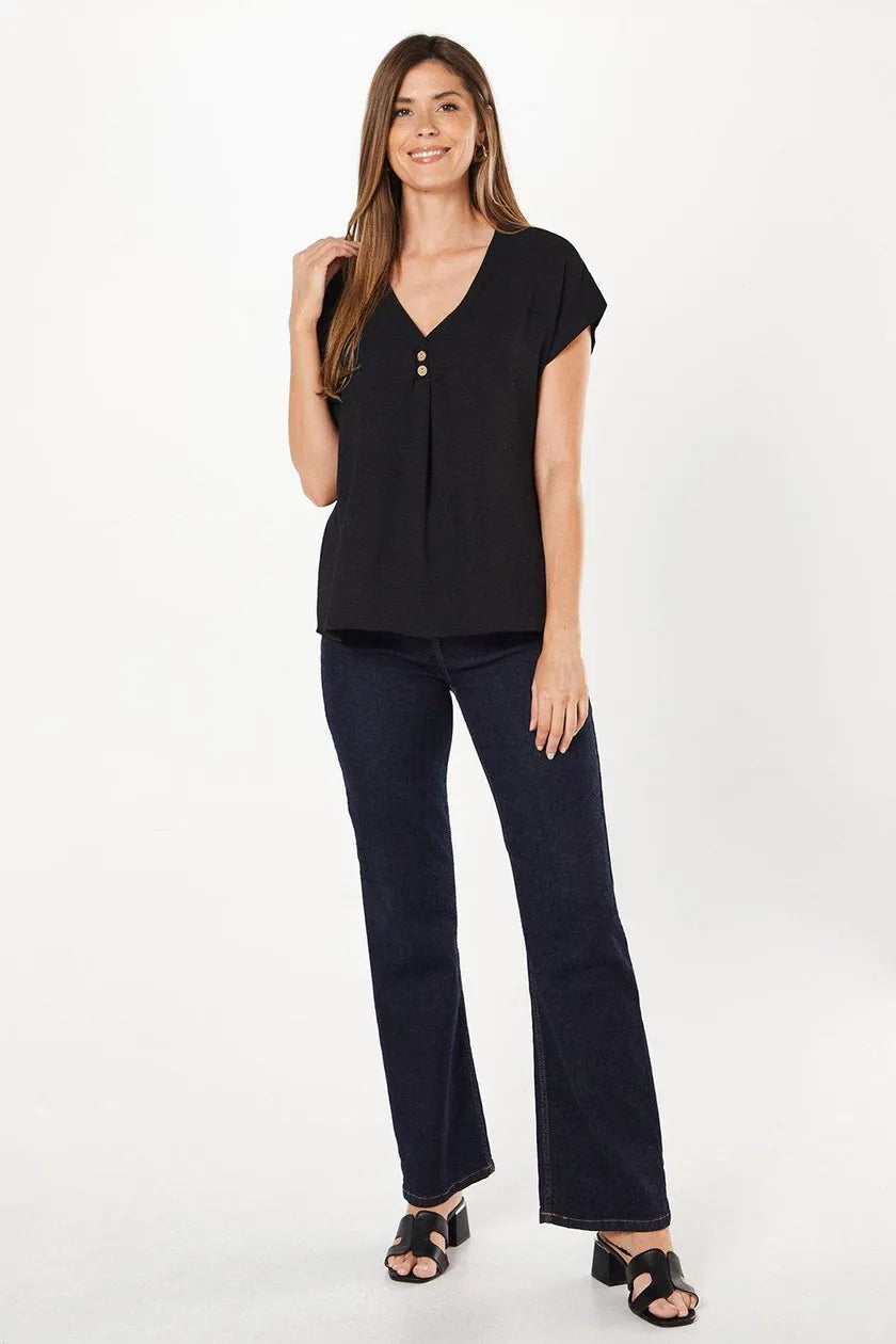 Black Grown On Sleeve T-shirt