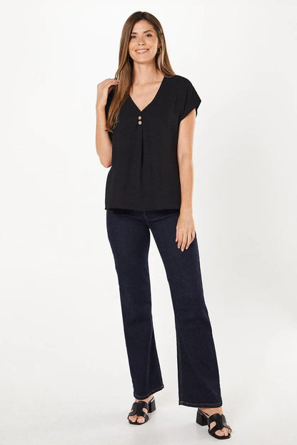 Black Grown On Sleeve T-shirt