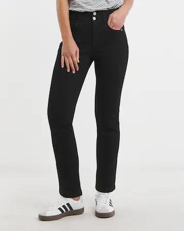 MAGISCULPT Black Straight Leg Jeans