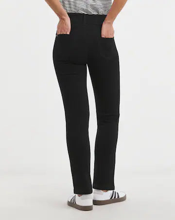 MAGISCULPT Black Straight Leg Jeans