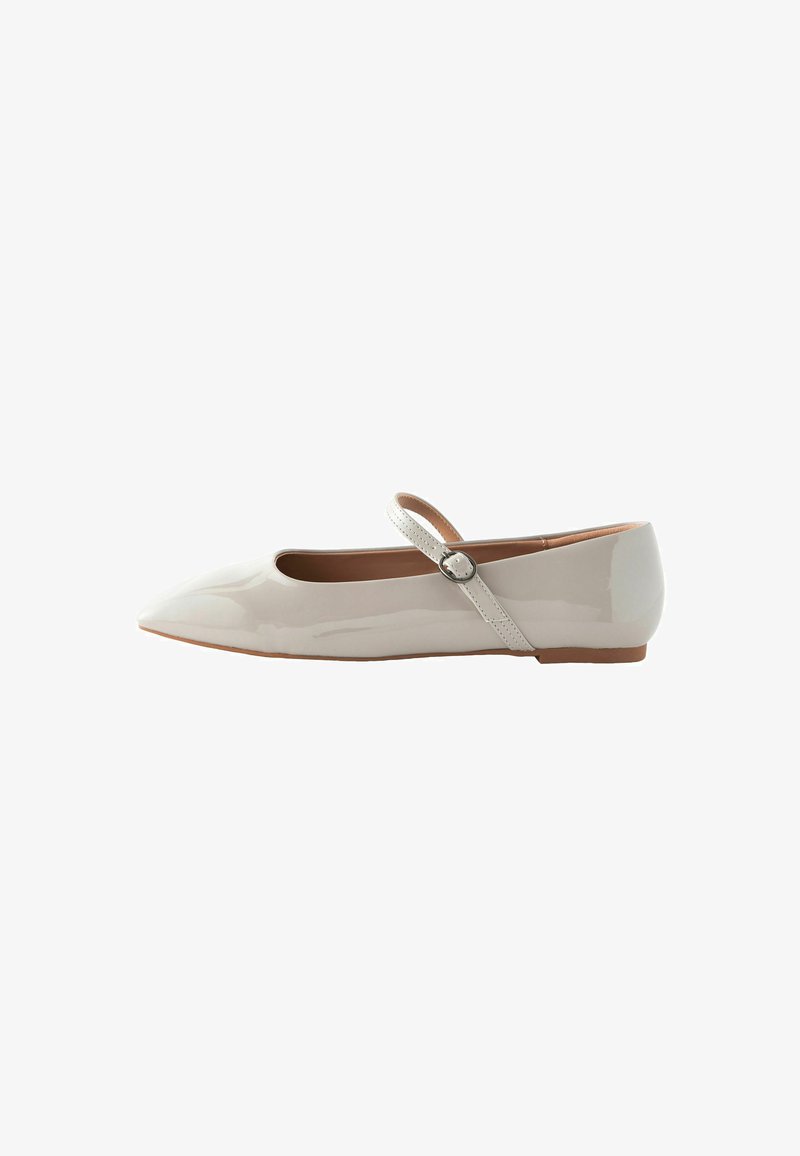 WIDE FIT Forever Comfort Square Toe Mary Jane - Ankle strap ballet pumps - grey