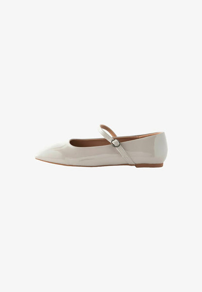 WIDE FIT Forever Comfort Square Toe Mary Jane - Ankle strap ballet pumps - grey
