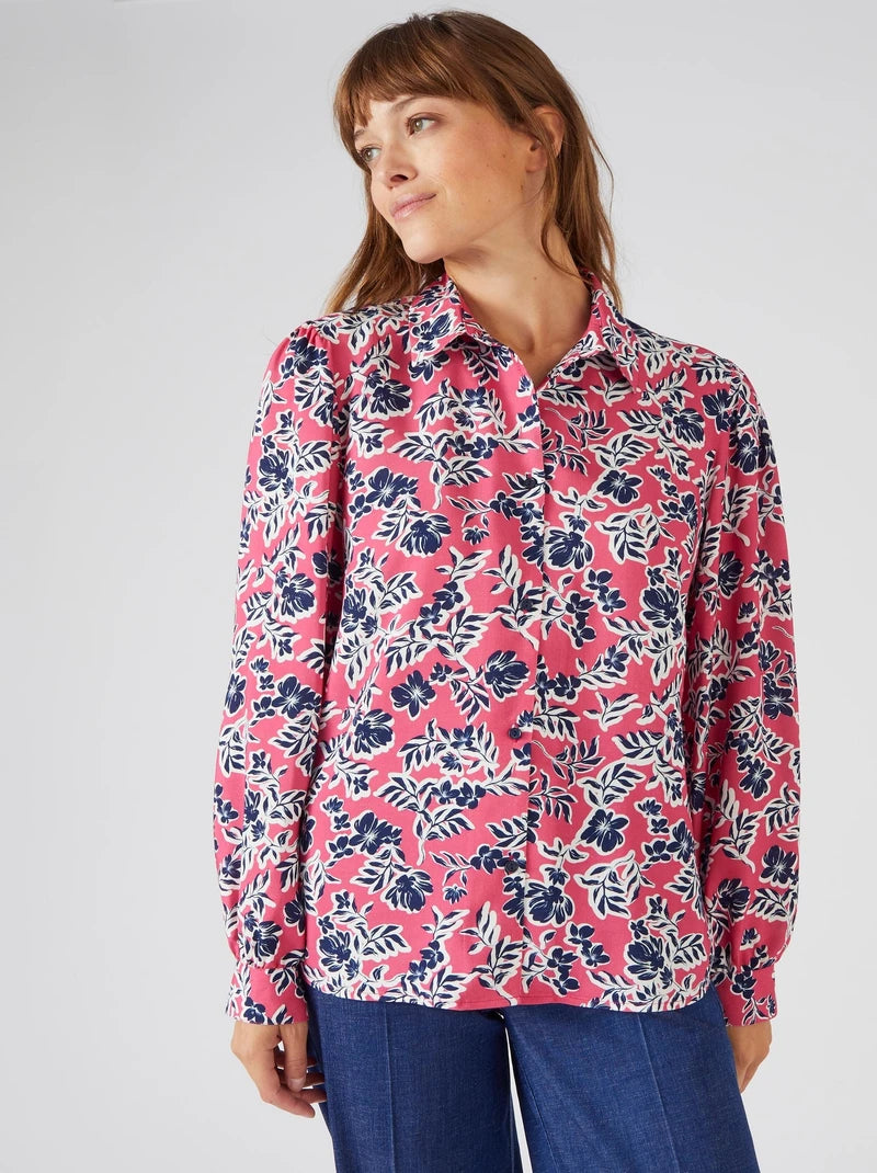 Pure viscose blouse - Damart - Pink