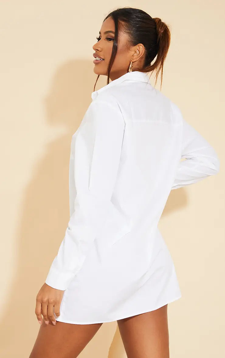 Long Sleeve Button Shirt Dress