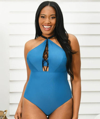 Rock The Pool Swimsuit Petrol Blue