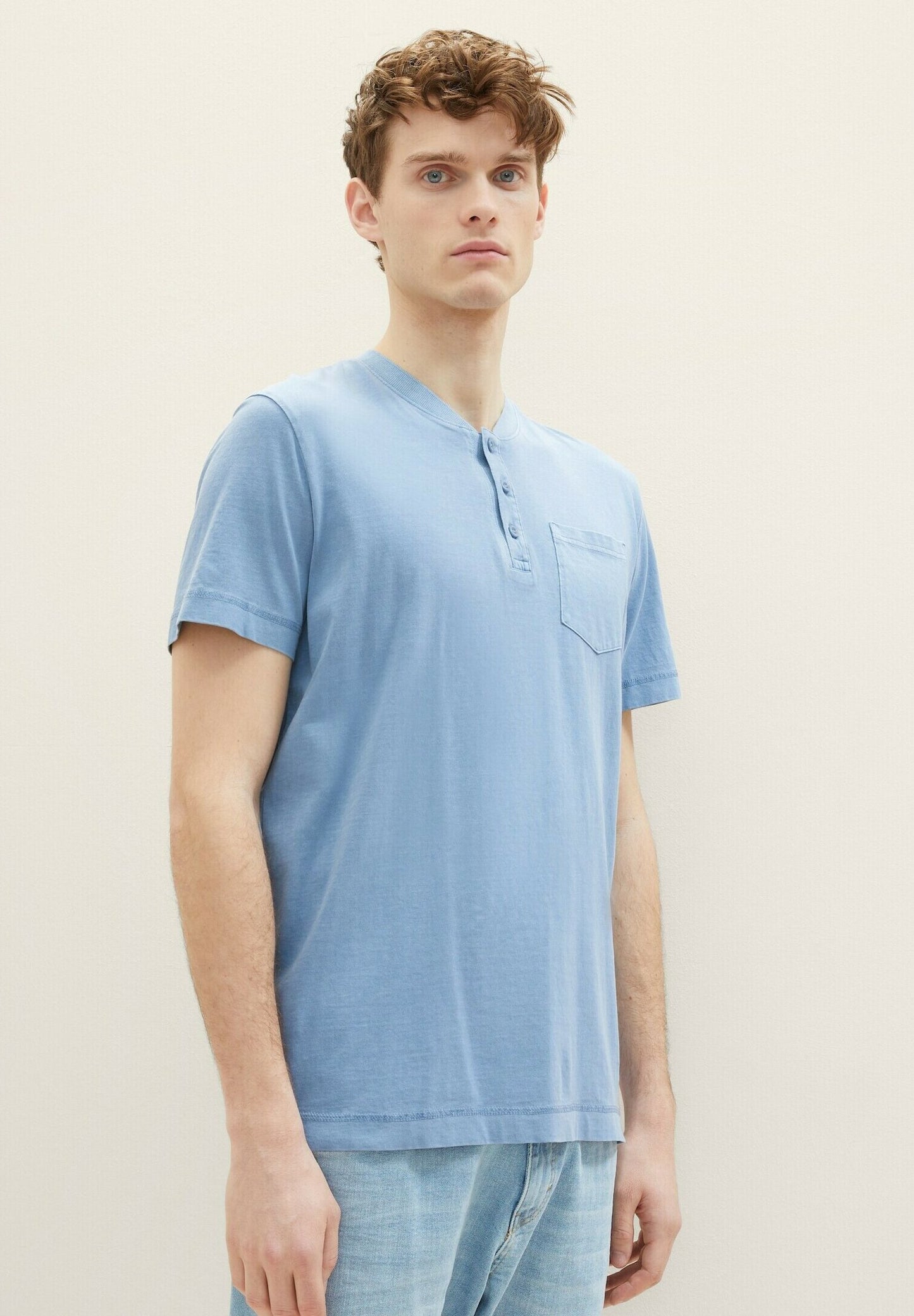 Tom Tailor Washed Henley T-shirt
