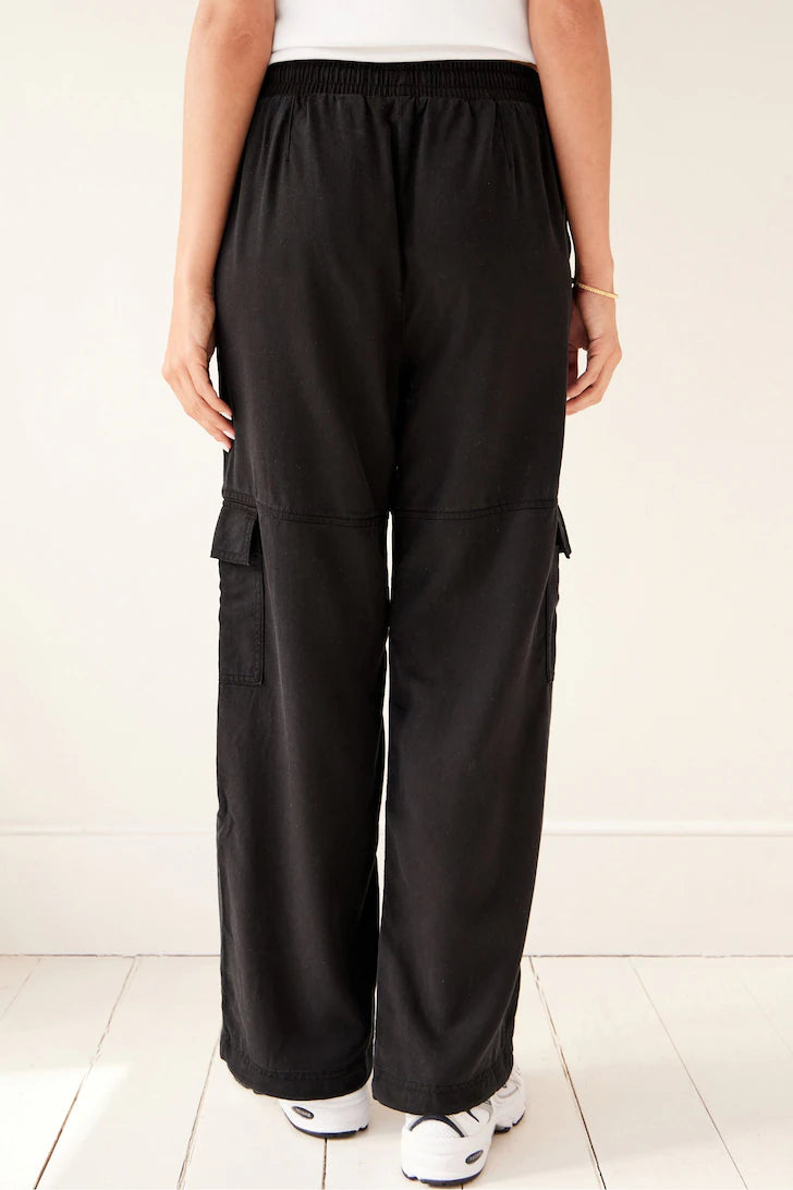 Next Black Cargo Combat Trouser