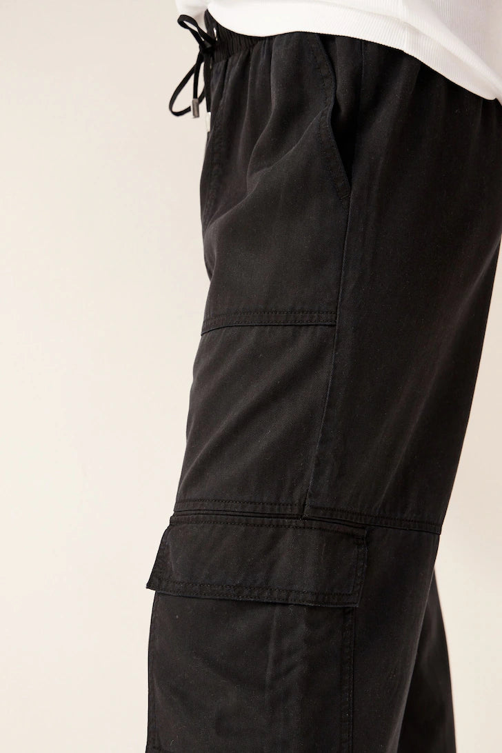 Next Black Cargo Combat Trouser