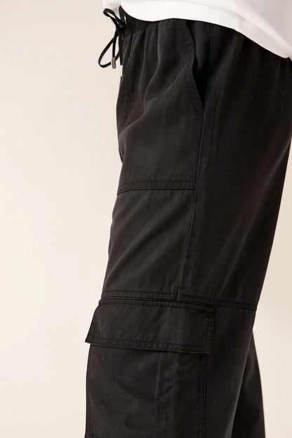 Next Black Cargo Combat Trouser