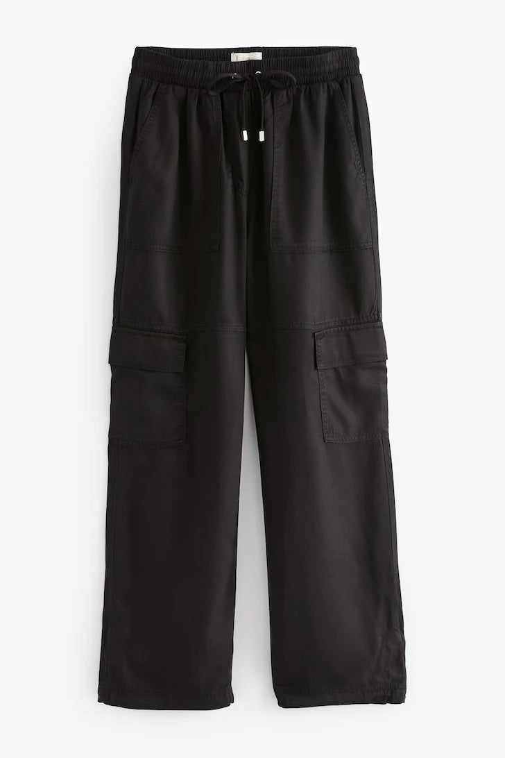 Next Black Cargo Combat Trouser