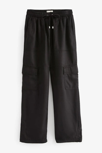 Next Black Cargo Combat Trouser