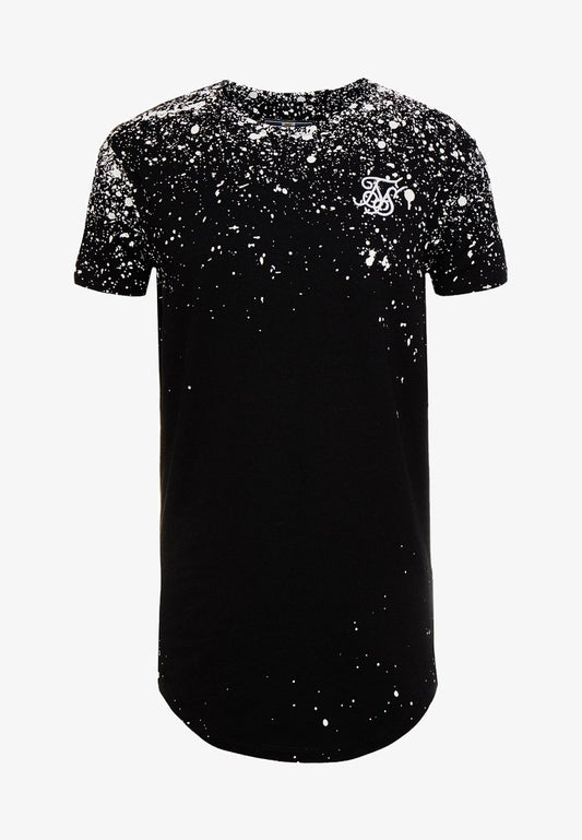 Paint Splatter Curved Hem Tee