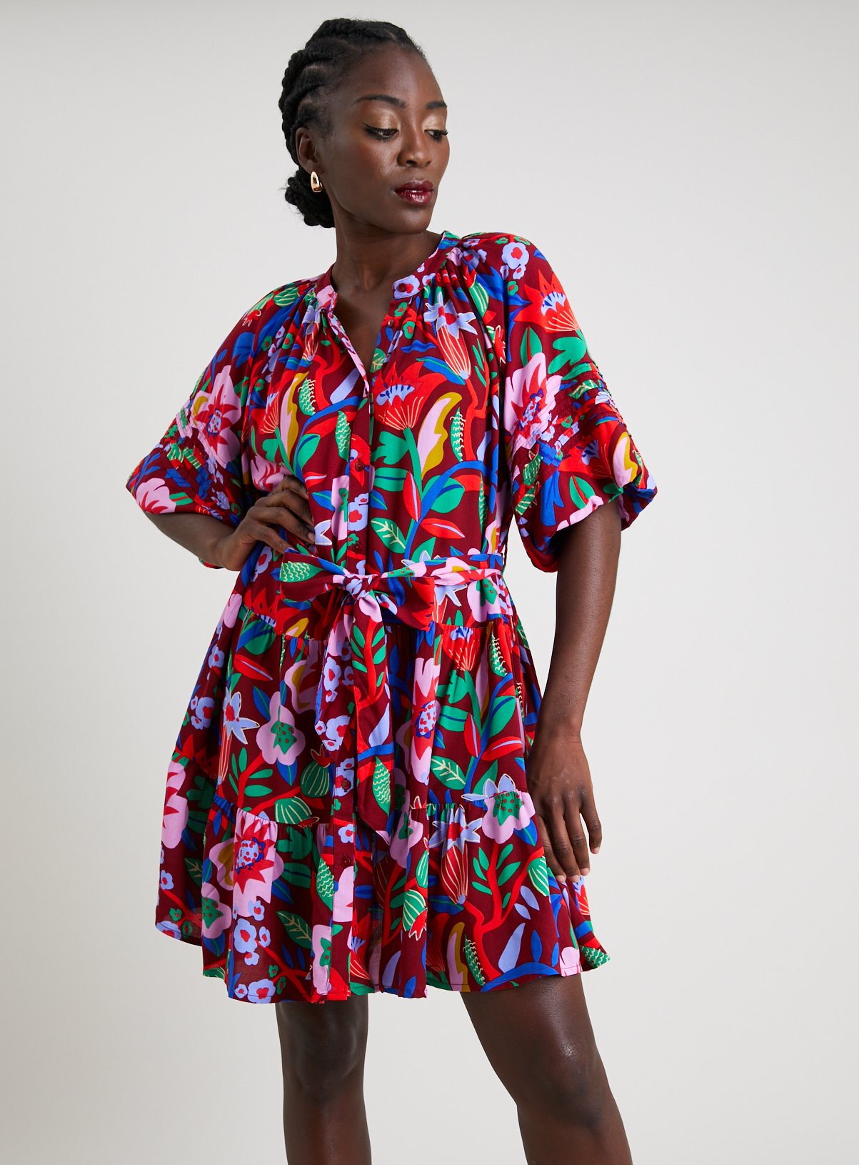 Mutli Colour Mini Dress – Brandlyng