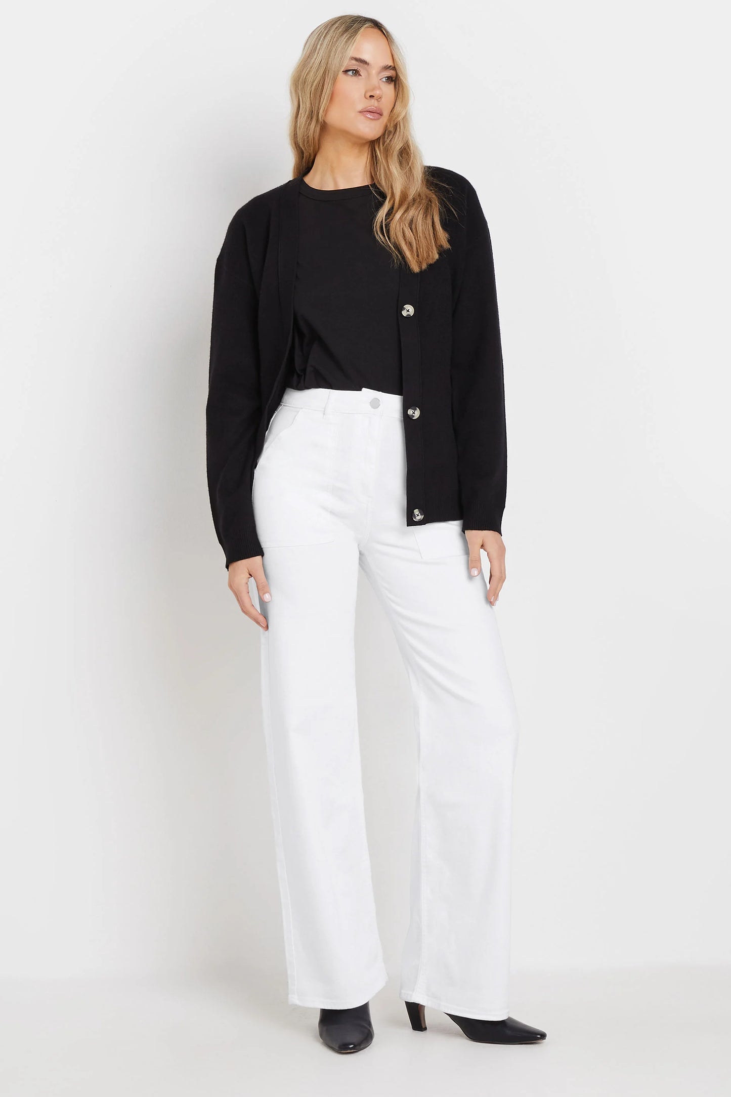 Tall White Wide Leg Jeans