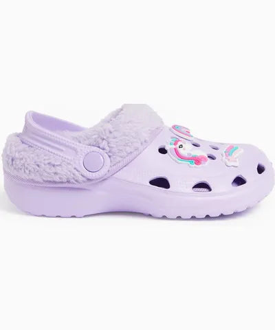 TU Purple Lined Crocs