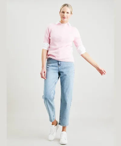 Light Wash Loose Fit Straight Leg Jeans