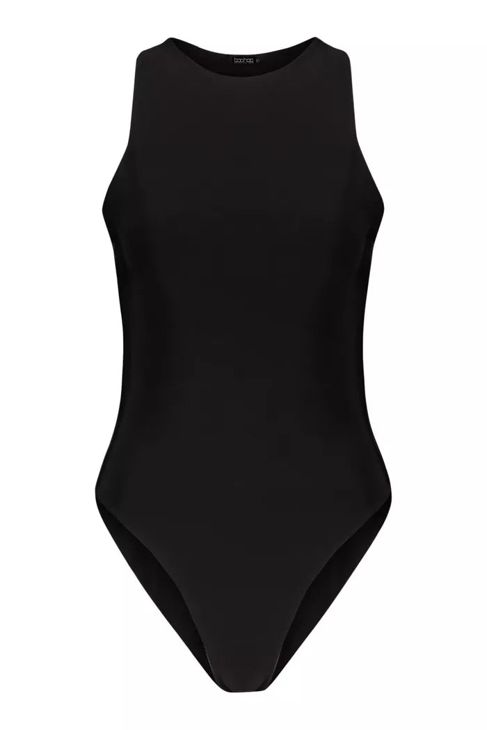 Double Layer Bodysuit Black