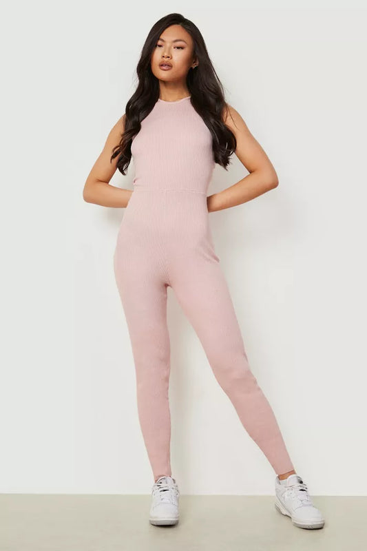 Nude Knitted Jumpsuit