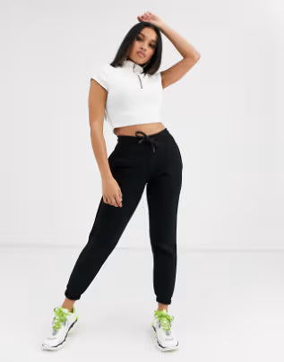 Petite Skinny Joggers In Black