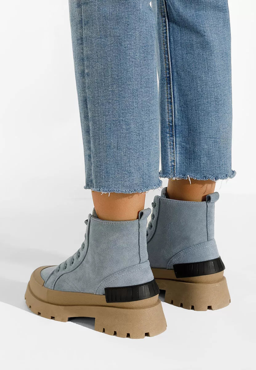 Women's blue Serrena ankle boots