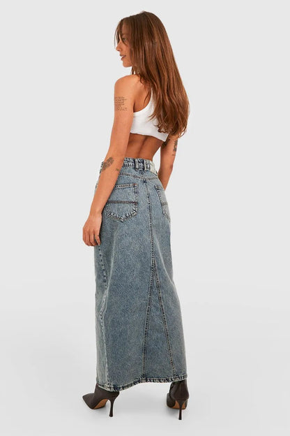 Denim Midaxi Skirt