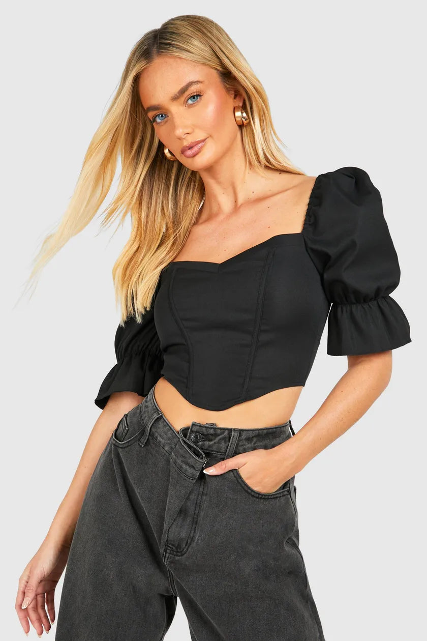 Black Sleeve Corset