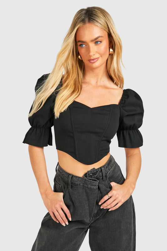 Black Sleeve Corset