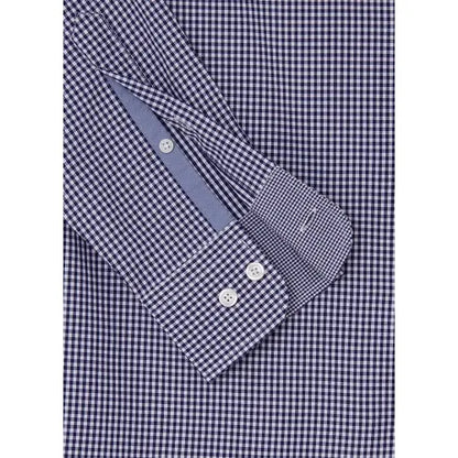 Gingham Slim Fit Shirt in White/Blue