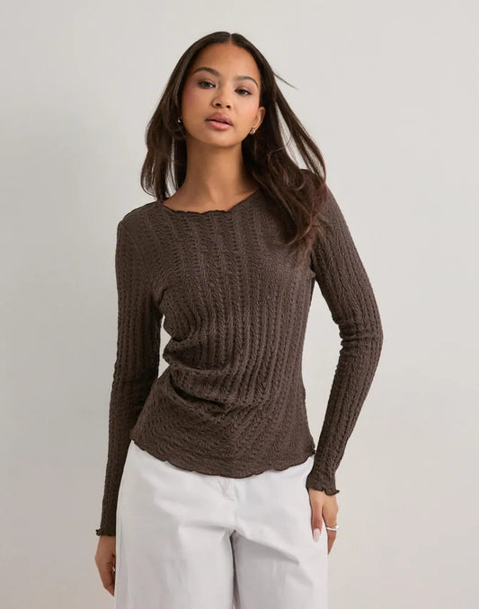 Onlella L/S Ruching Top Jersey