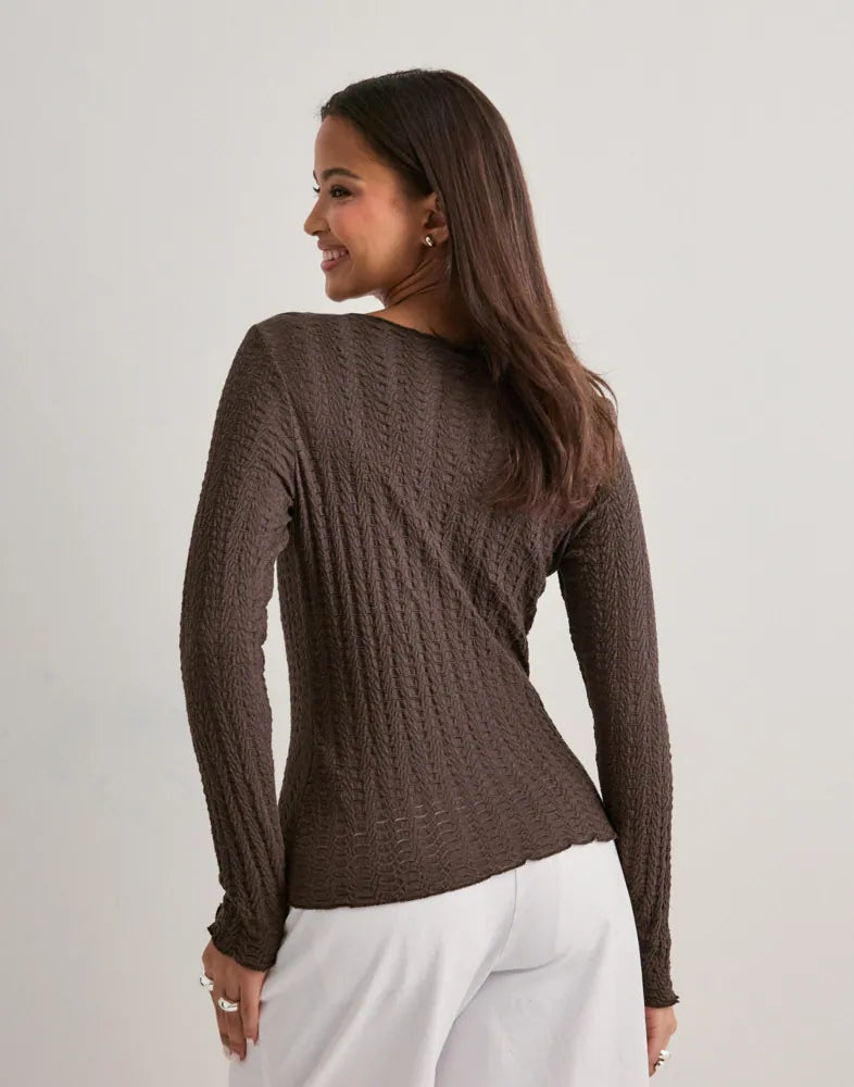 Onlella L/S Ruching Top Jersey