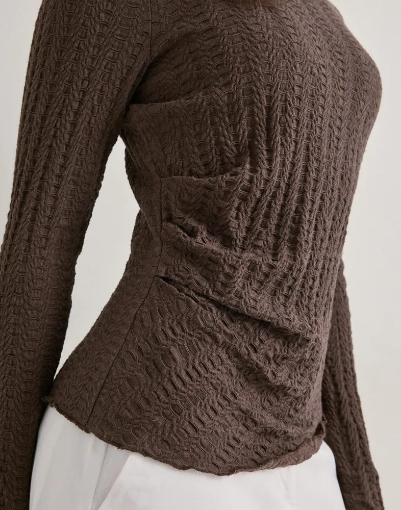 Onlella L/S Ruching Top Jersey